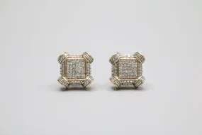 10K Yellow Gold Diamond Stud Earrings (.43 CTW)