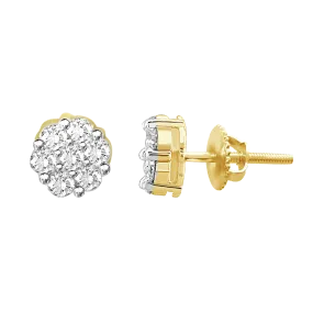 .15ctw Diamond Cluster Earrings