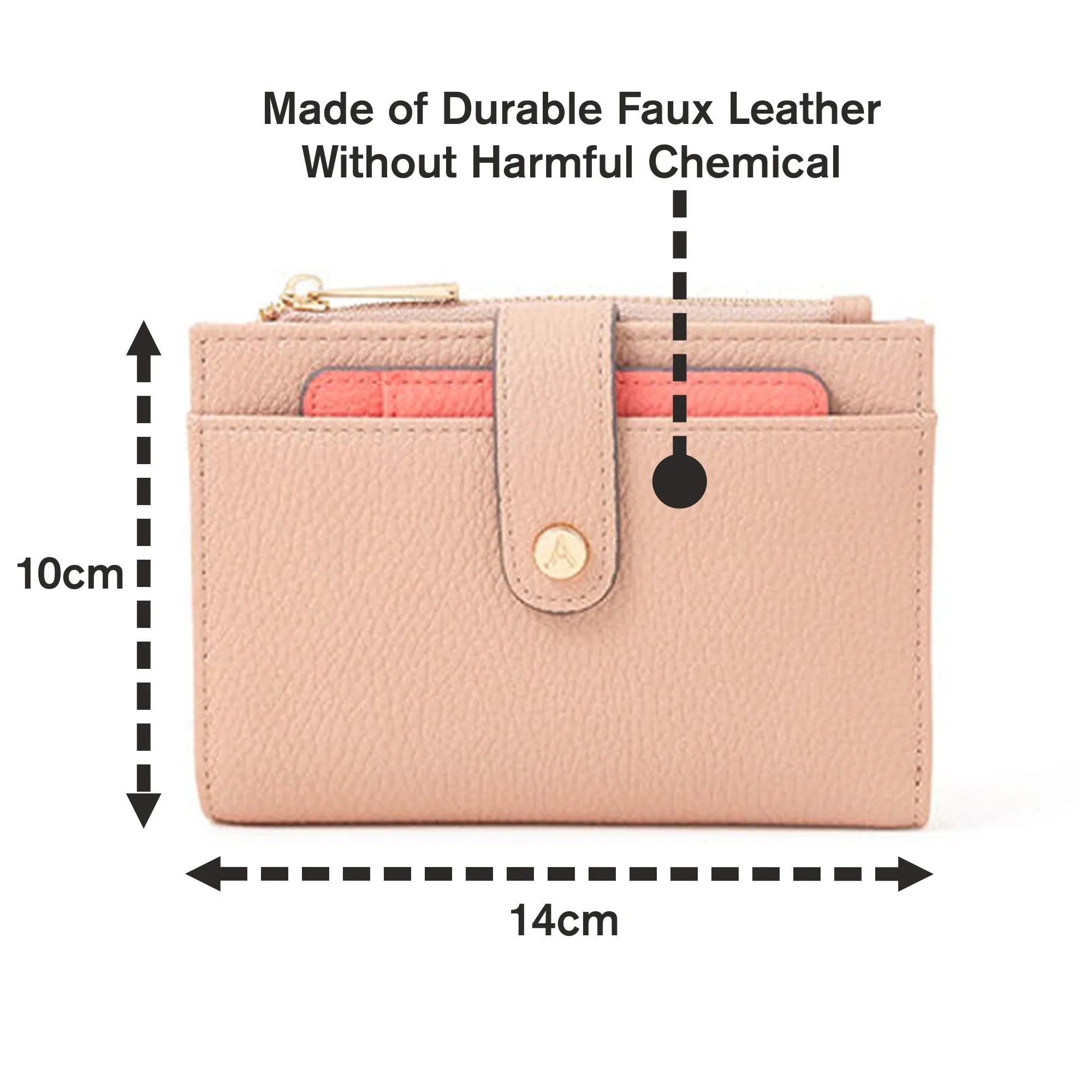 Accessorize London Cream Removable Cardholder Purse