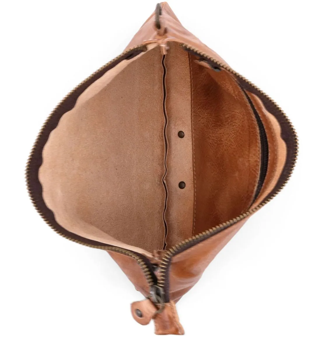 Bed Stu Tan Rustic Arena Crossbody Clutch