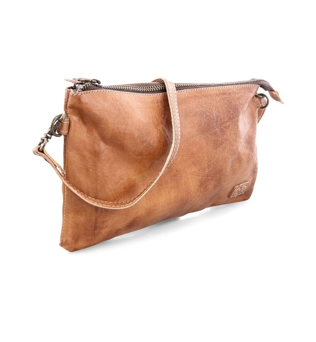 Bed Stu Tan Rustic Arena Crossbody Clutch