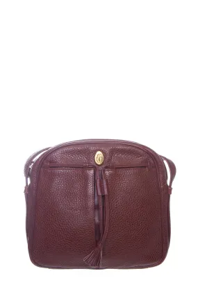 Cartier Red Grained Leather Must Line Handbag