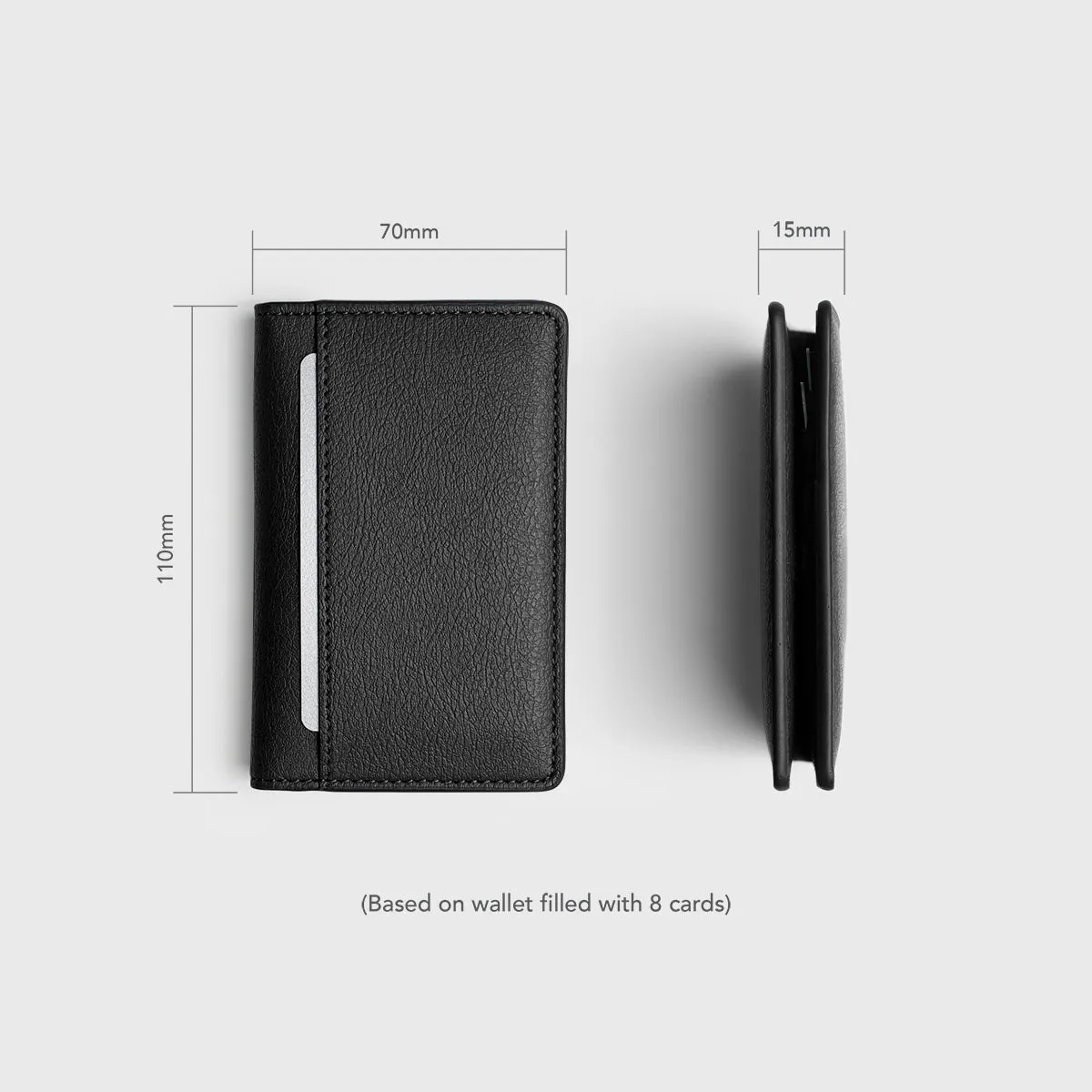 Compact Wallet | Grained Apple Skin
