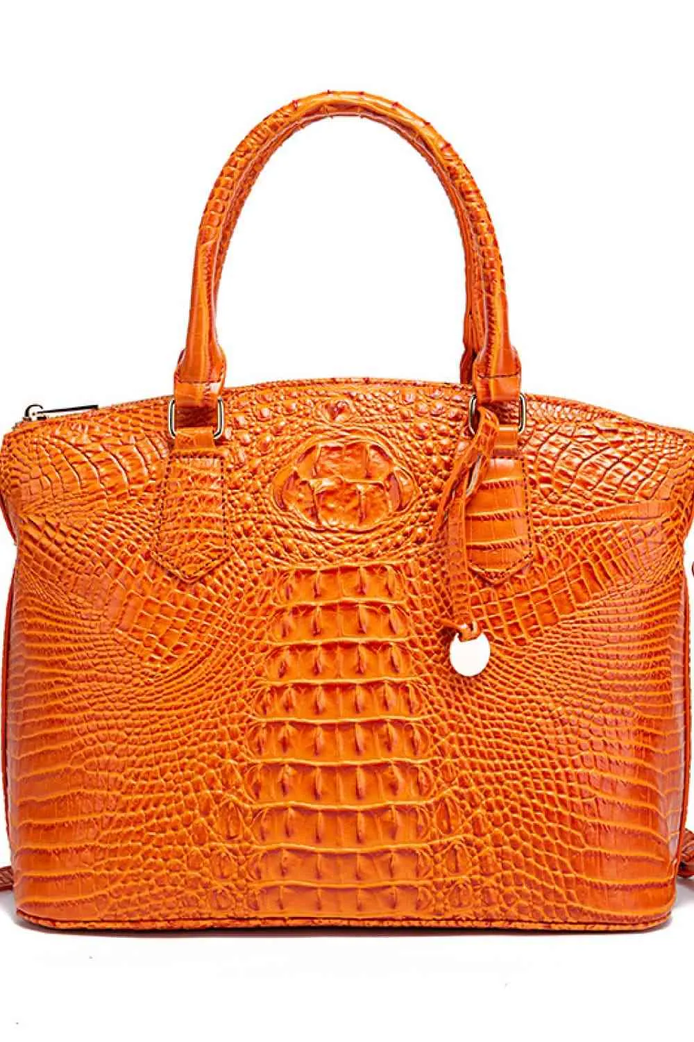Embossed Faux Leather Handbag