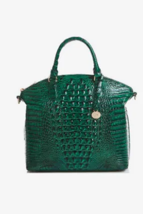 Embossed Faux Leather Handbag