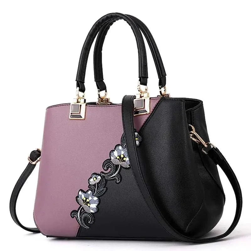 Embroidered Leather Handbags Bags For Fashion Loving Ladies