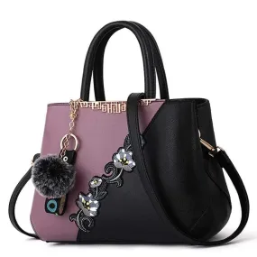 Embroidered Leather Handbags Bags For Fashion Loving Ladies