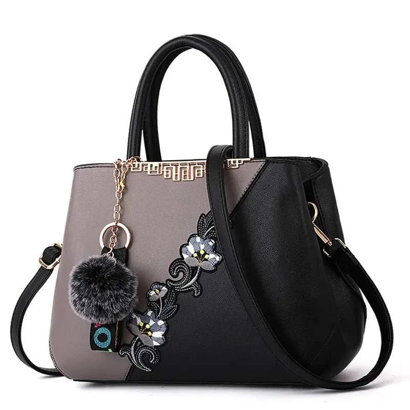Embroidered Leather Handbags Bags For Fashion Loving Ladies