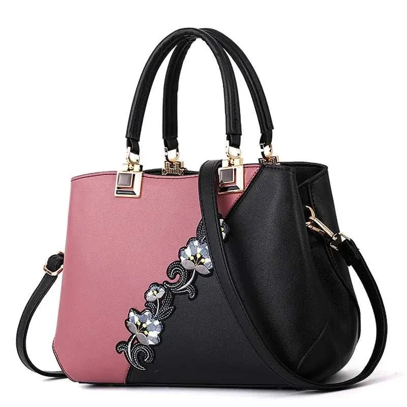 Embroidered Leather Handbags Bags For Fashion Loving Ladies