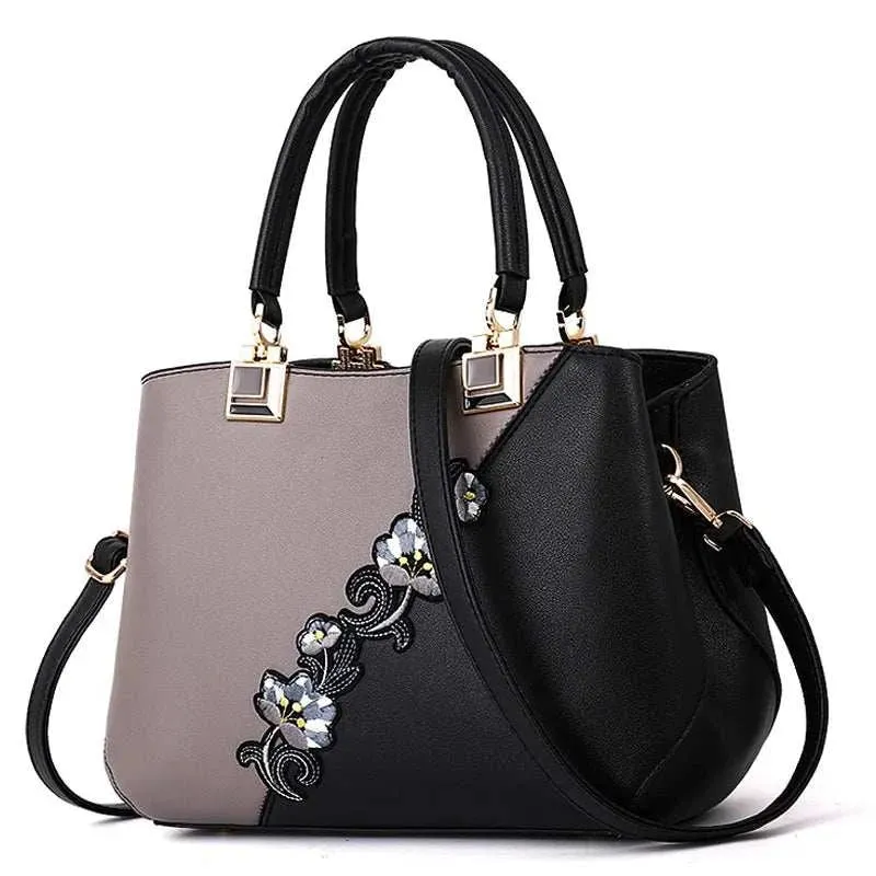 Embroidered Leather Handbags Bags For Fashion Loving Ladies