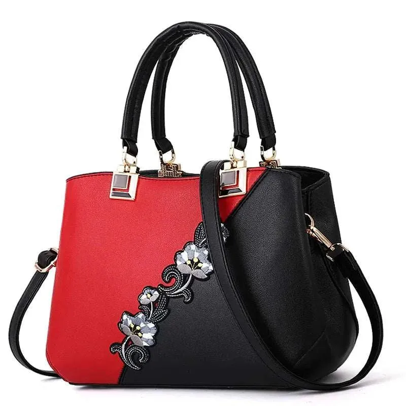 Embroidered Leather Handbags Bags For Fashion Loving Ladies