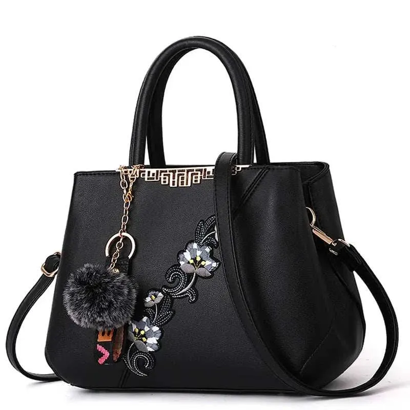 Embroidered Leather Handbags Bags For Fashion Loving Ladies