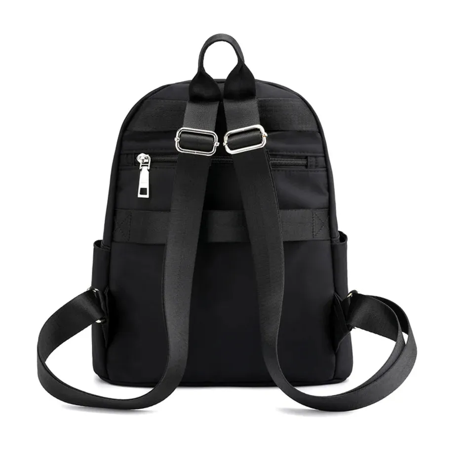 Fashion Casual Multifunction Rhombic Pattern Stitches Oxford Shoulder Bag and College Style Backpack