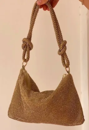 Girls with Gems Sparkly Handbags - Silver, Gold, Pink or Black