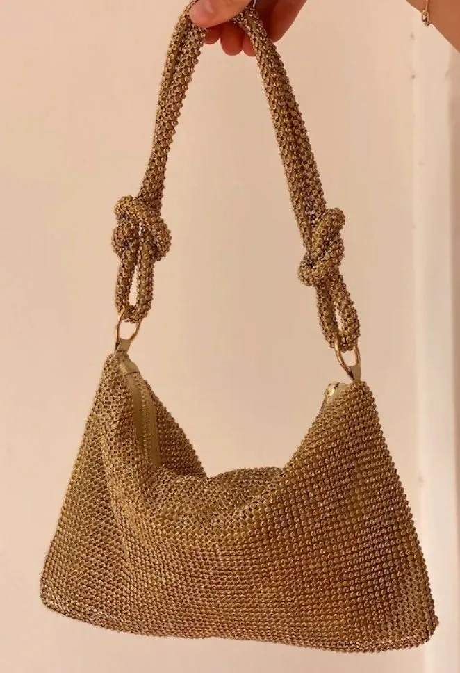 Girls with Gems Sparkly Handbags - Silver, Gold, Pink or Black