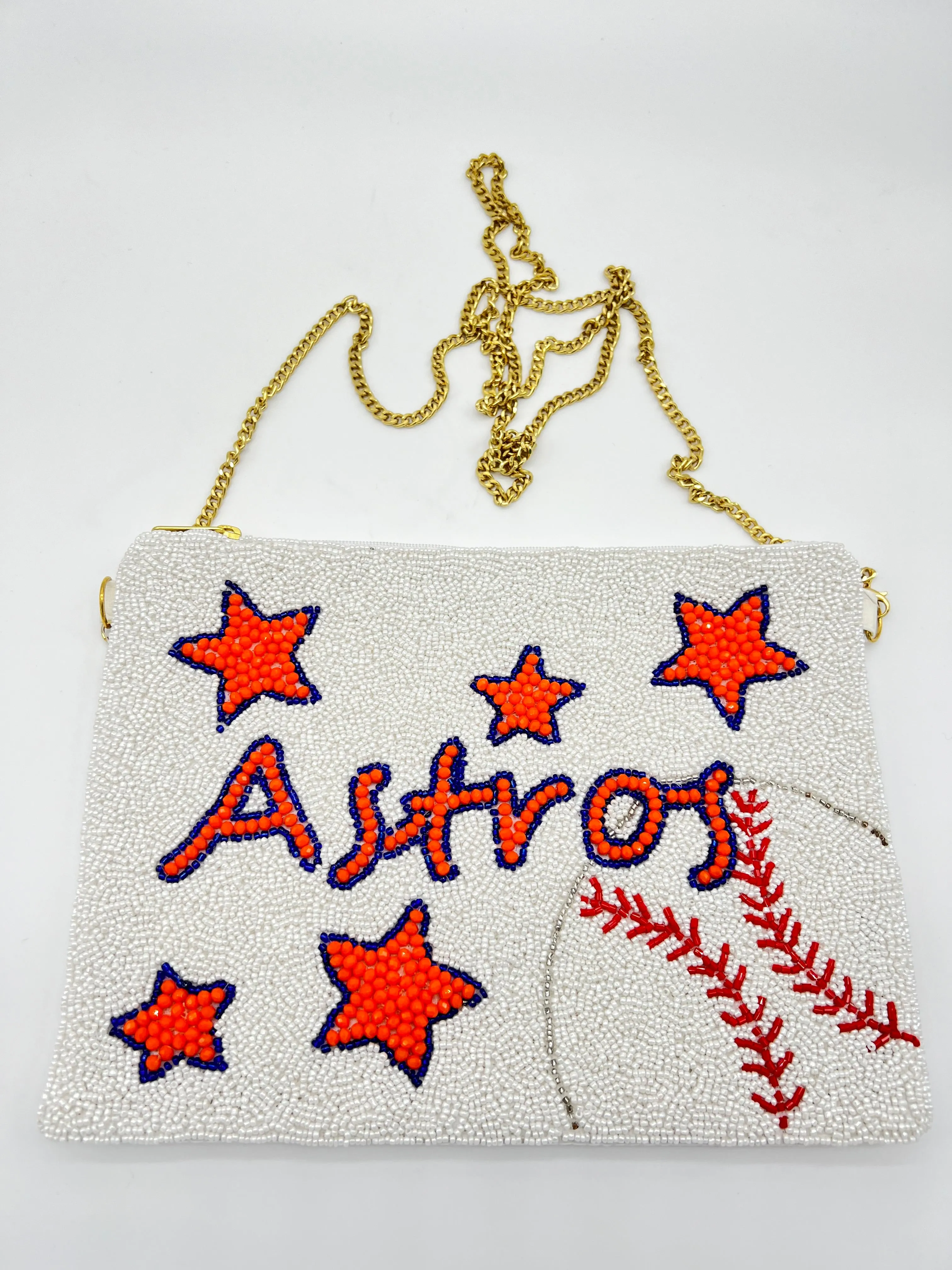H-town Baseball Team Beaded Handbags (Multiple different styles)