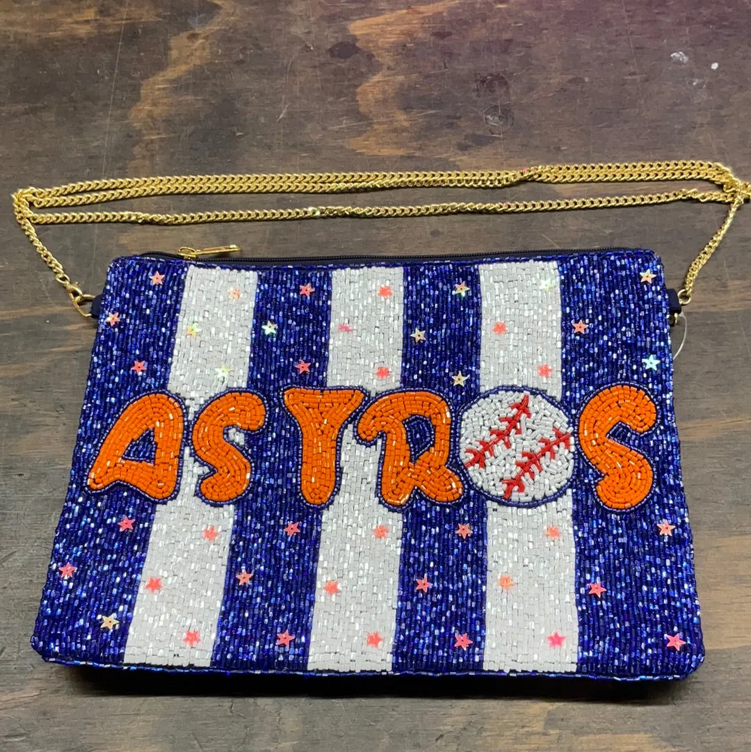 H-town Baseball Team Beaded Handbags (Multiple different styles)