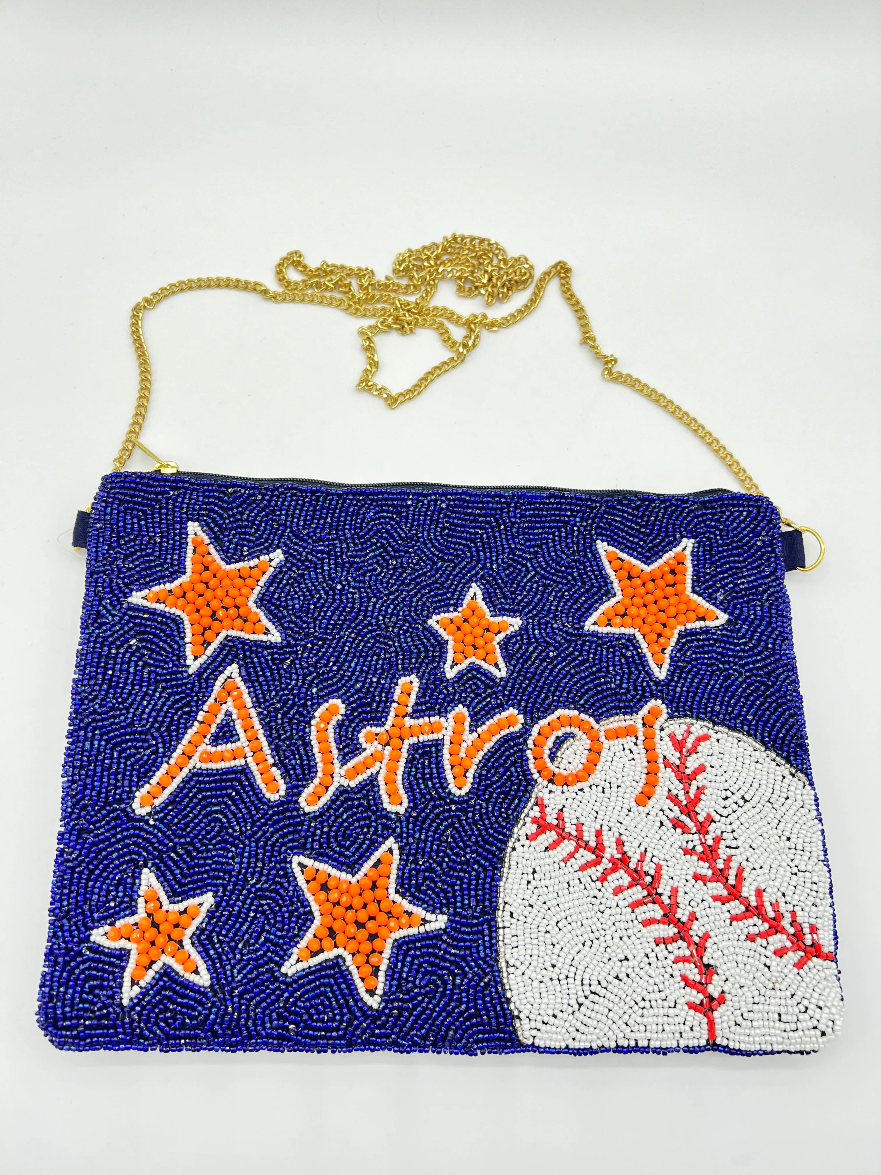 H-town Baseball Team Beaded Handbags (Multiple different styles)