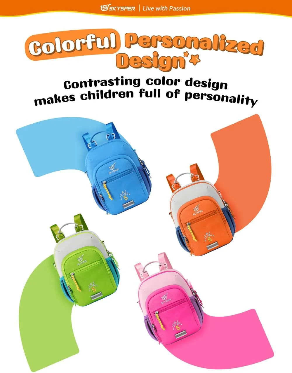 iKIDS5 - SKYSPER 9.84-inch Toddler Mini Bag Cute Small Kids Backpack for 2 Years old