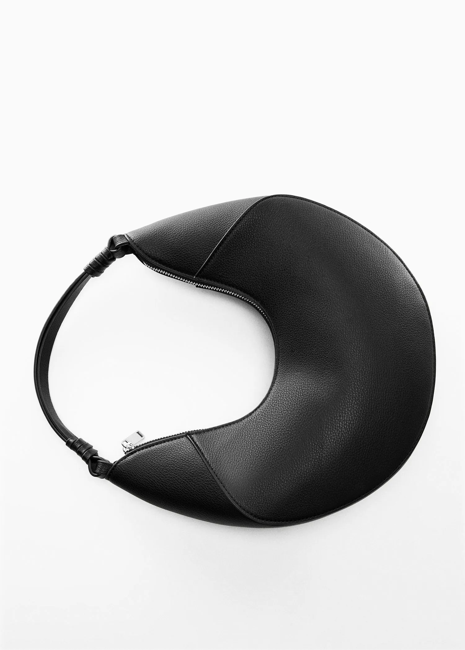 Leather effect shoulder bag