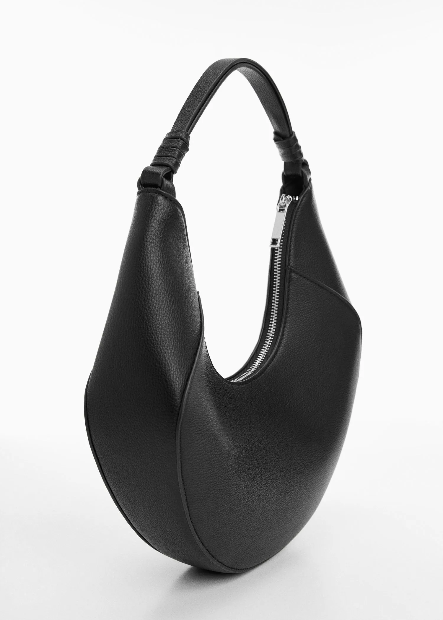 Leather effect shoulder bag