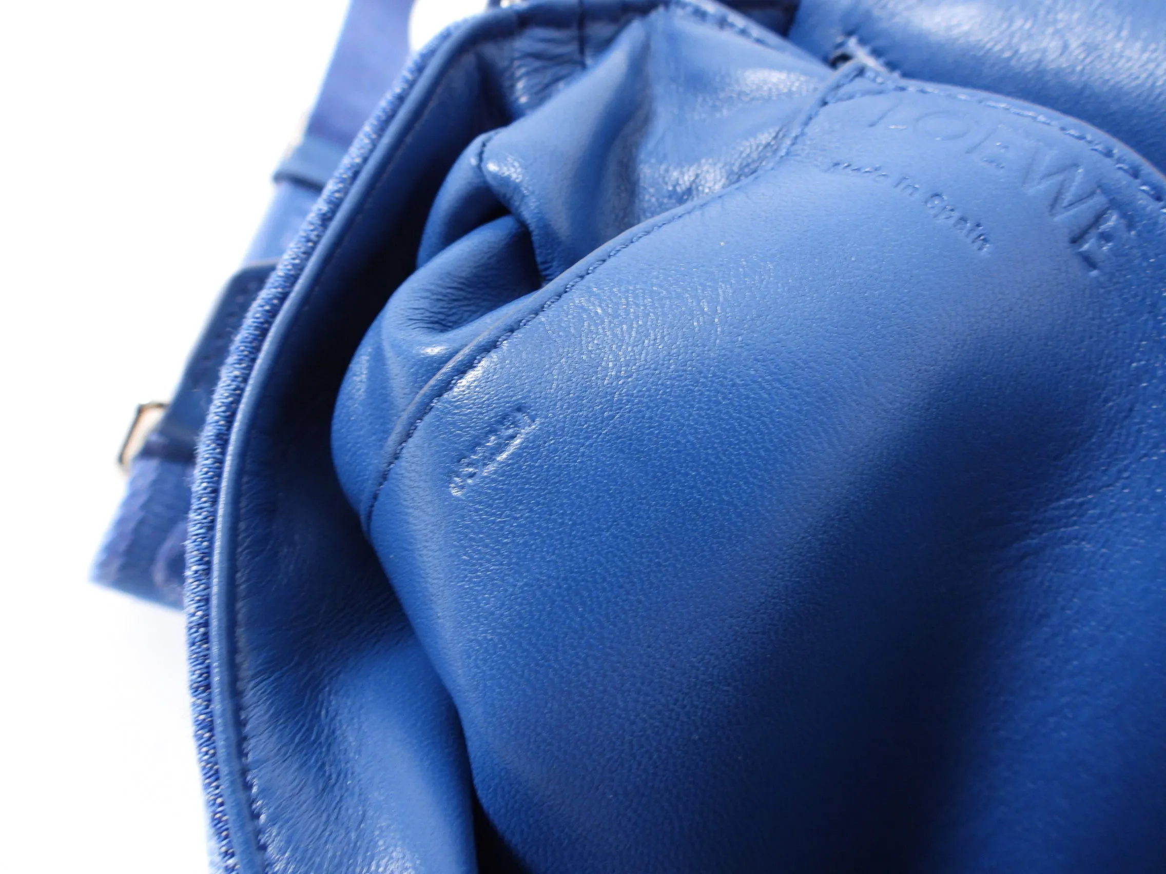 Loewe Goya Padded Denim Crossbody Bag