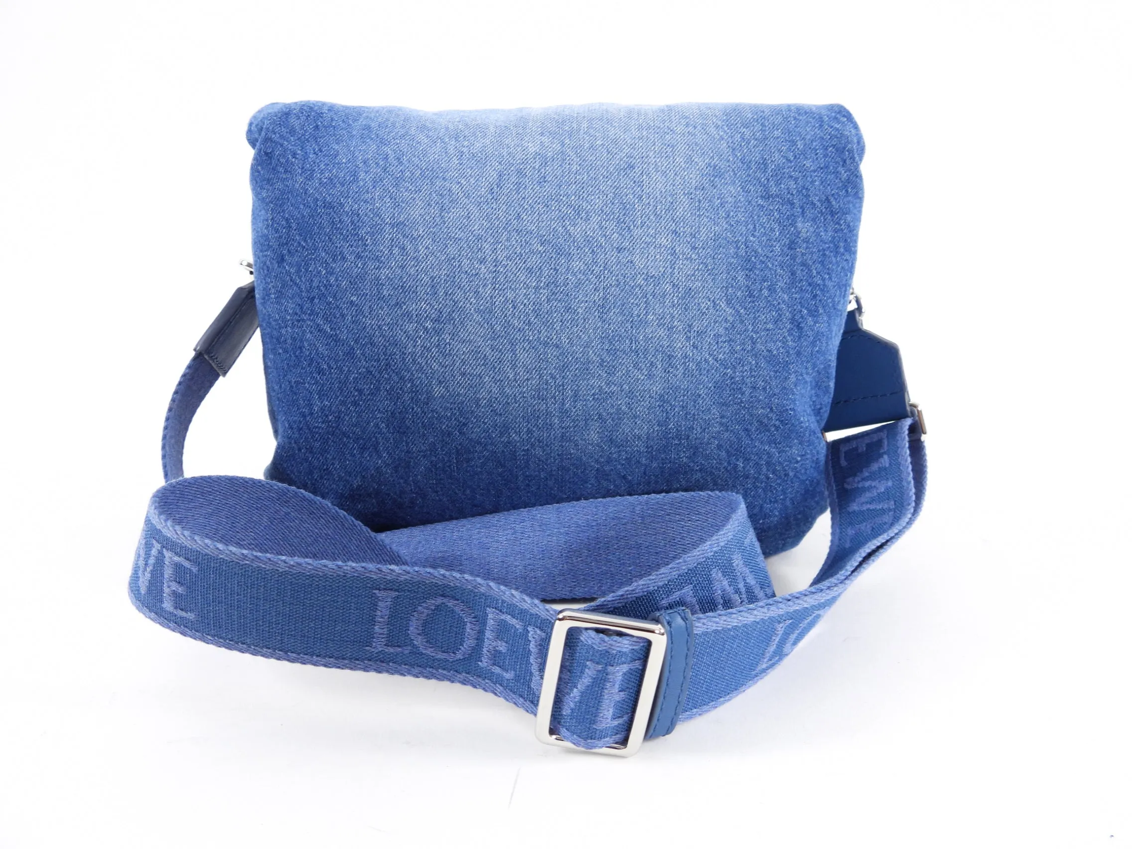 Loewe Goya Padded Denim Crossbody Bag