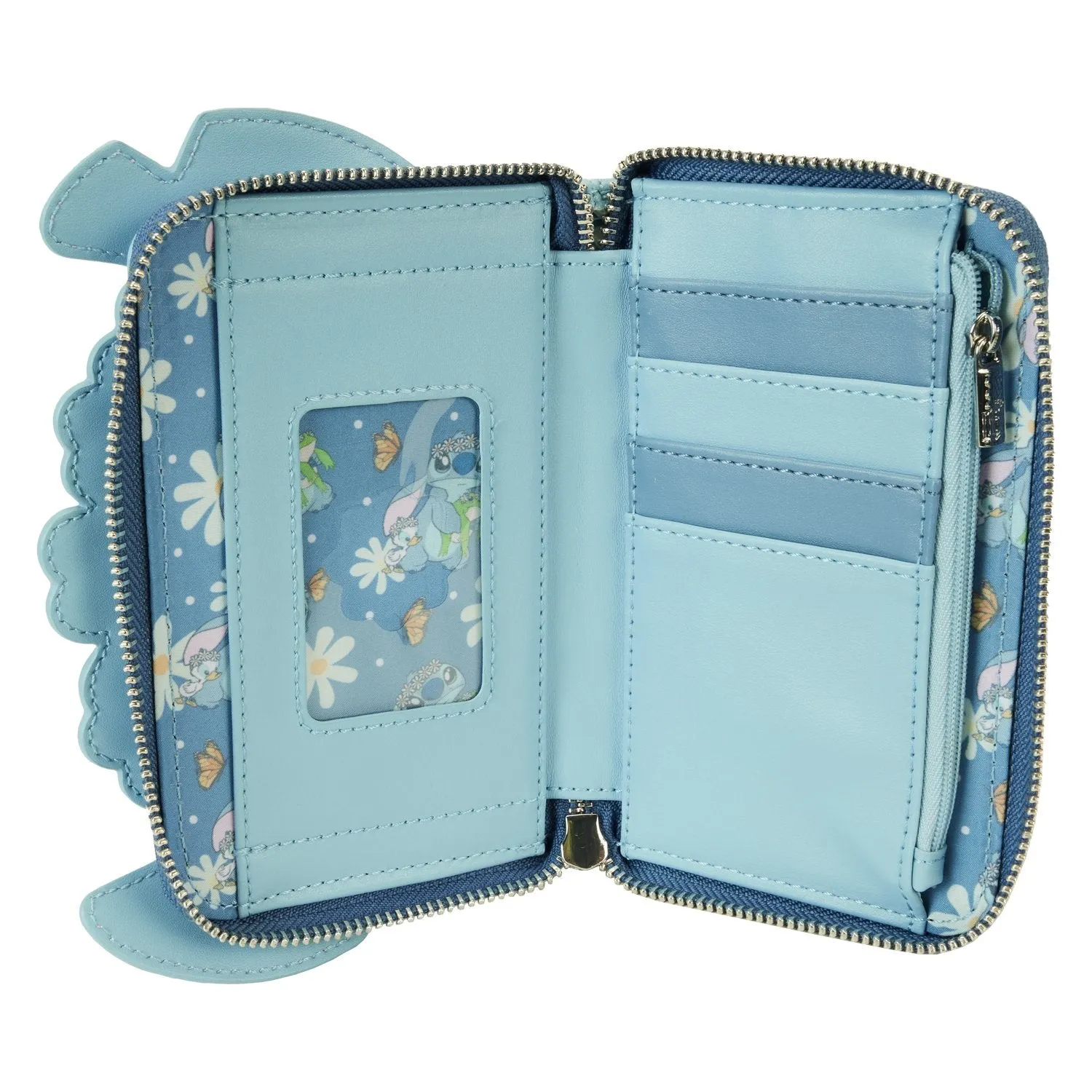 Loungefly Disney Lilo and Stitch Springtime Stitch Cosplay Zip-Around Wallet