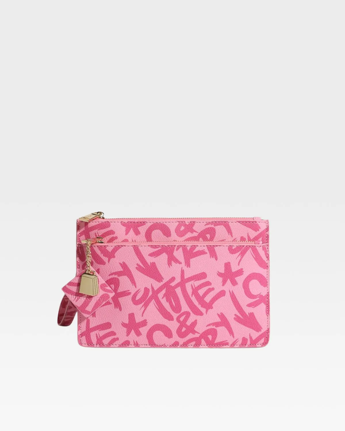 Pink Tote&Carry Clutch Bag