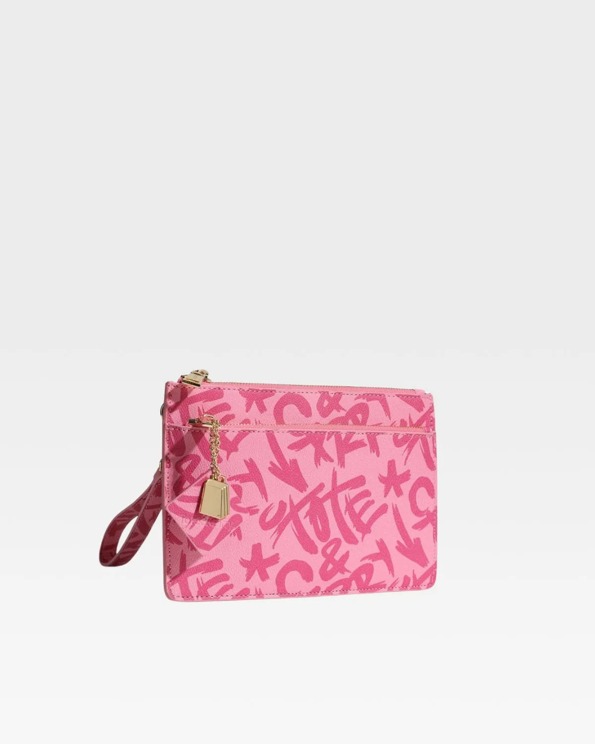 Pink Tote&Carry Clutch Bag