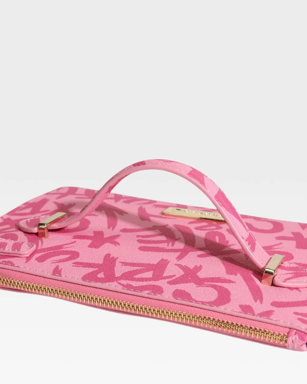 Pink Tote&Carry Clutch Bag