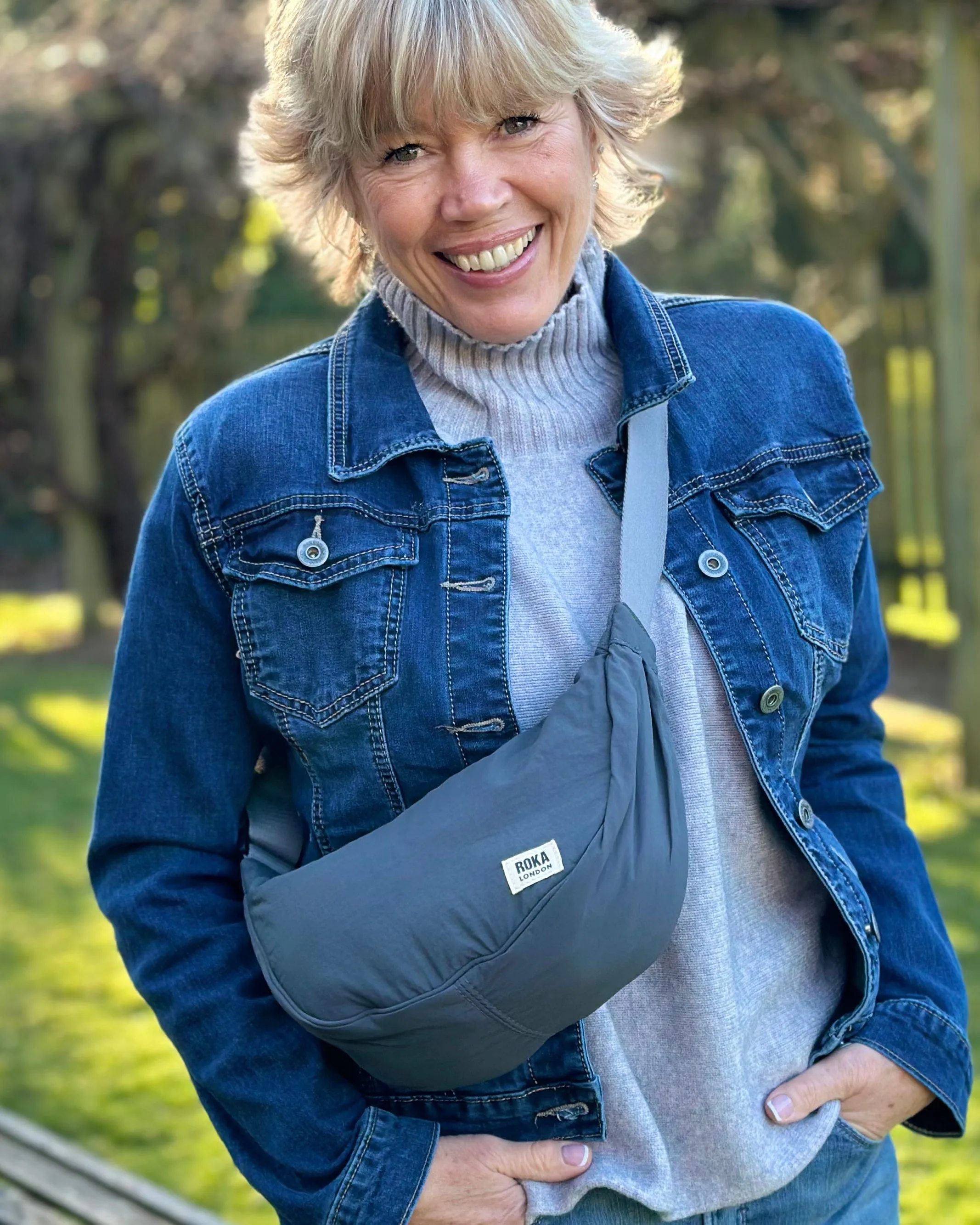 Recycled Taslon Belt Bag - Charcoal
