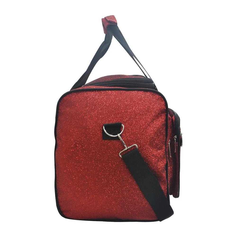 Red Glitter NGIL Canvas Carry on 20 Duffle Bag
