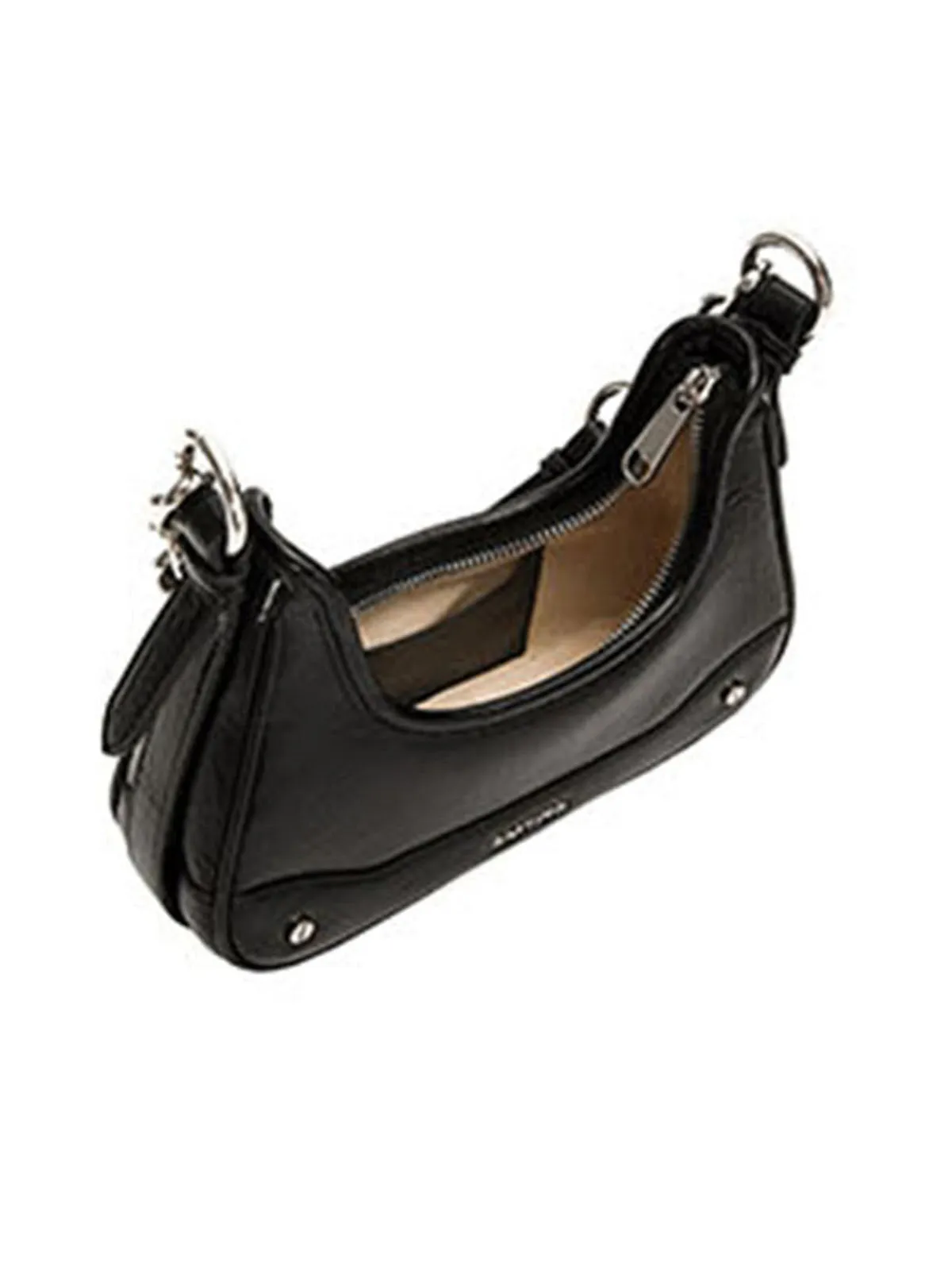 Smting | Small Baguette Bag with Chain and Leather Strap