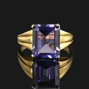 Vintage 14K Gold Color Change Sapphire Ring