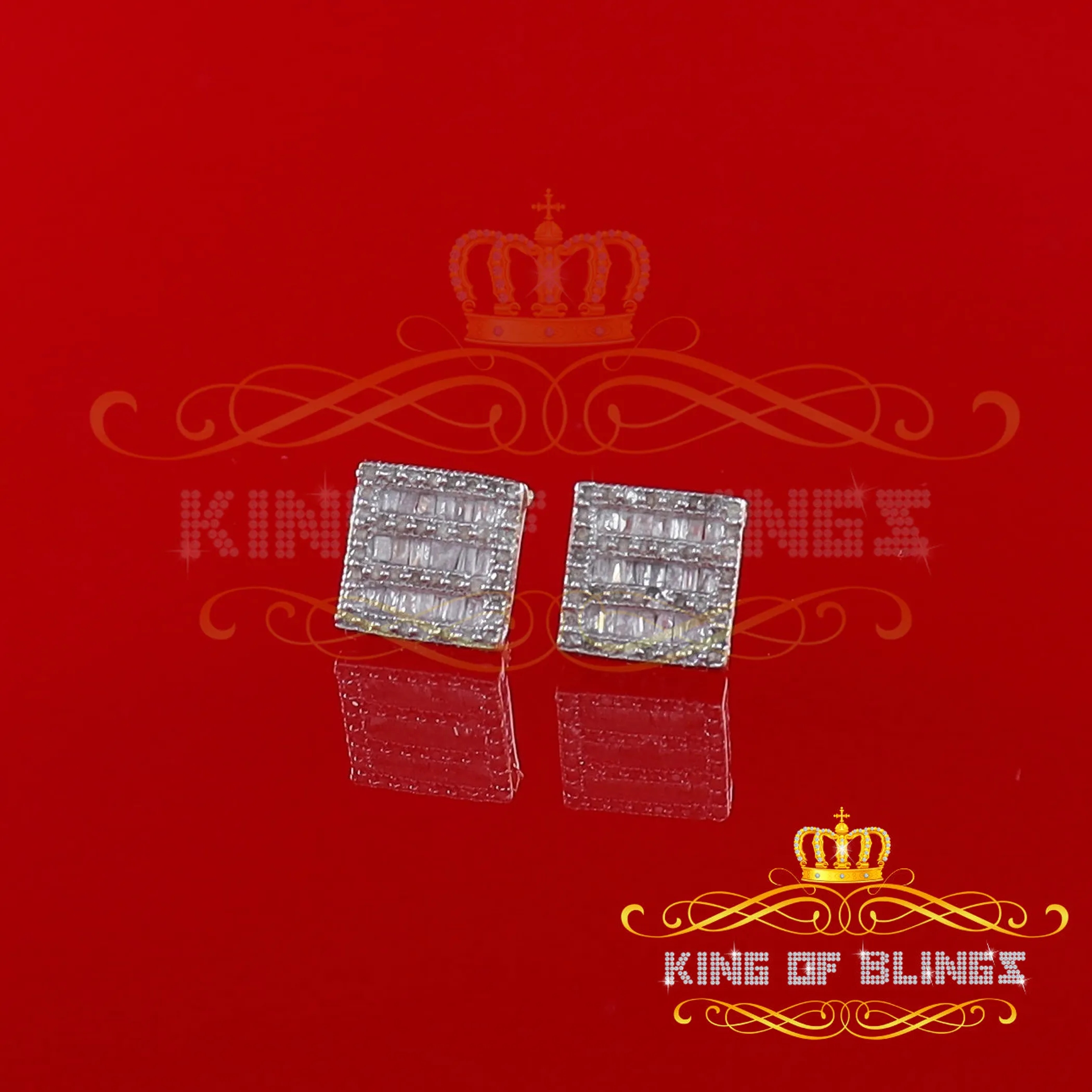 Women's & Men's Real Diamonds with 0.50CT Buggette Silver Diamond Earrings
